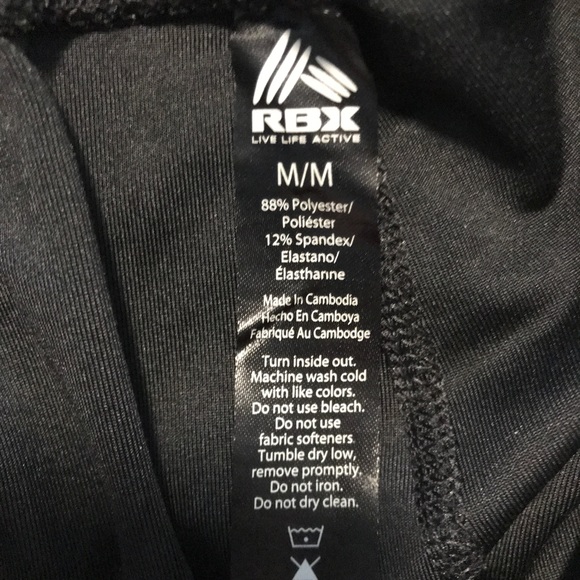 RBX BLACK MESH HIGH WAISTED WORKOUT LEGGINGS - Picture 8 of 11